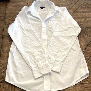 Tommy Hilfiger white button up collared shirt